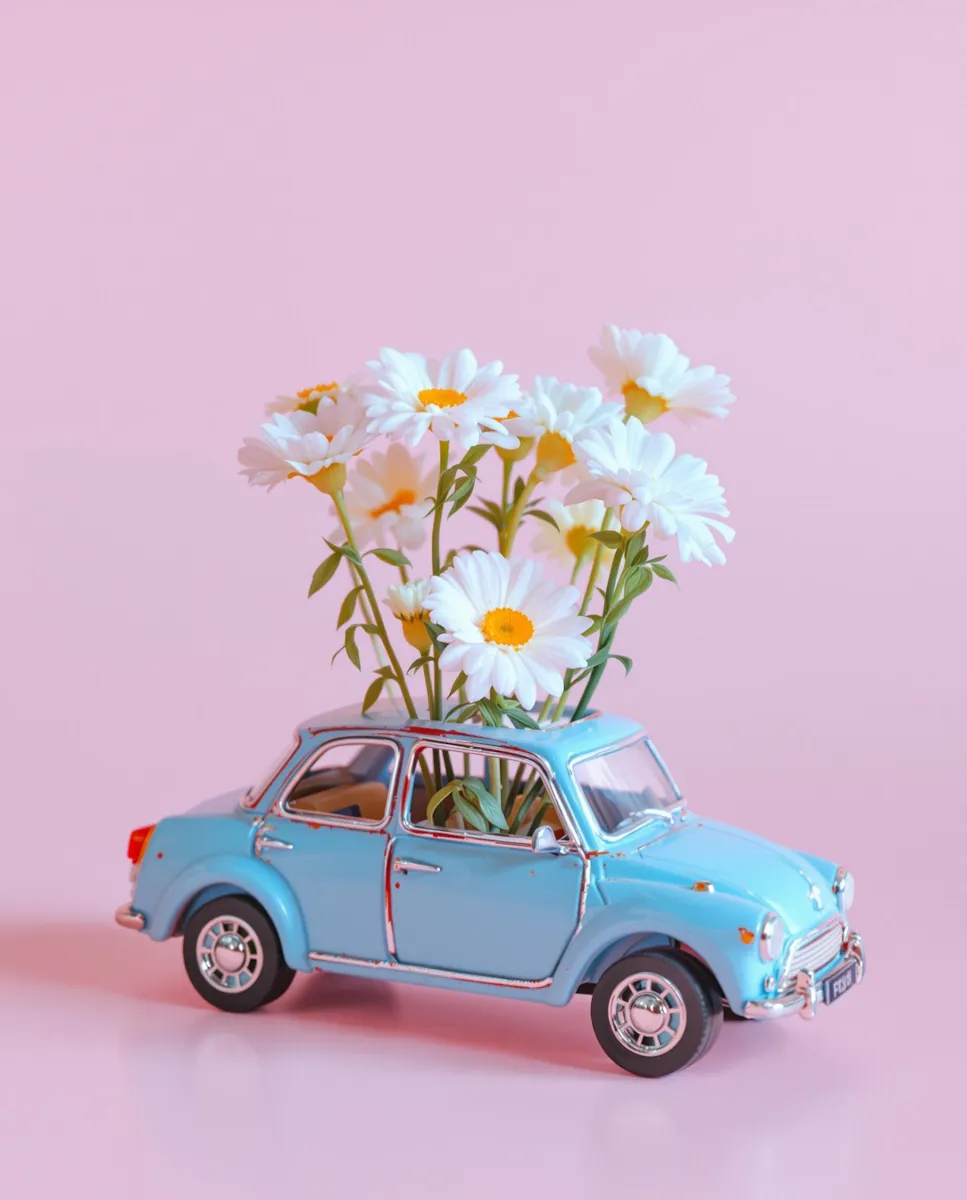 Mini Car Flower Vase